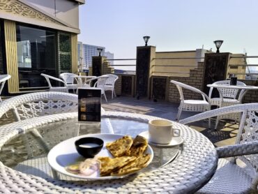 roof top cafe in hotel