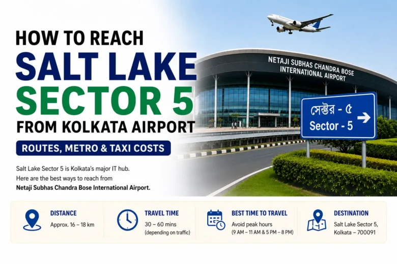 Kolkata airport to Salt Lake Sector 5